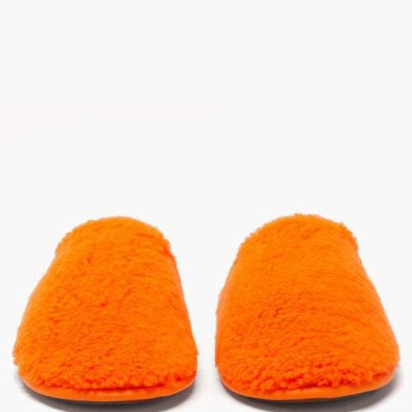 LOEWE Loewe - Anagram-Tab Faux-Shearling Slippers main image 4